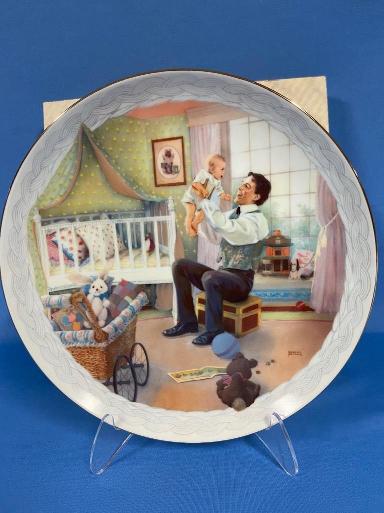 1986 Artaffects FATHERHOOD by Rob Sauber Collector Plate Father’s Day