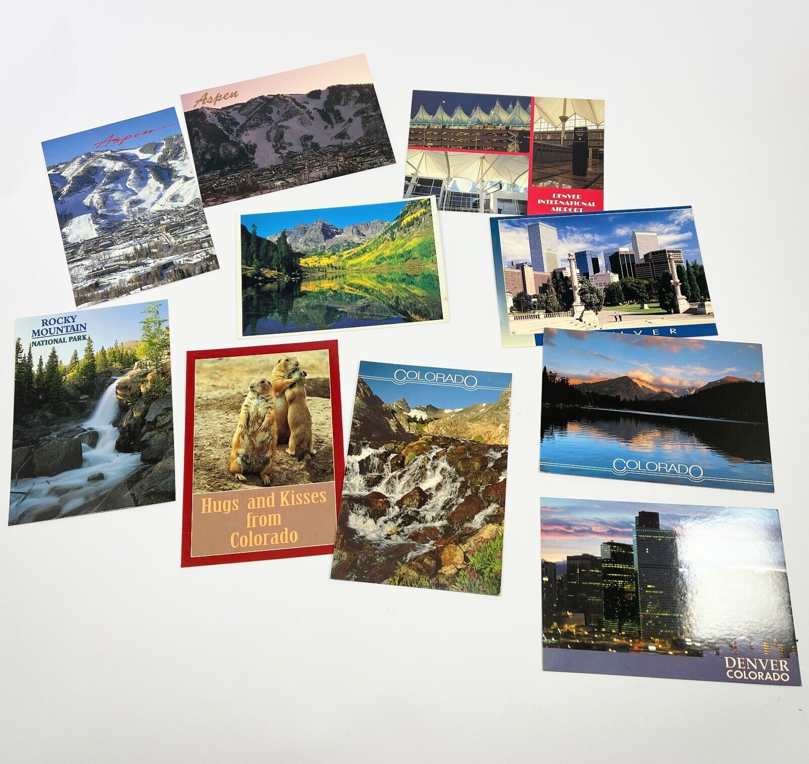 Aspen & Denver Colorado Vintage Postcard Lot of 10 from 1995