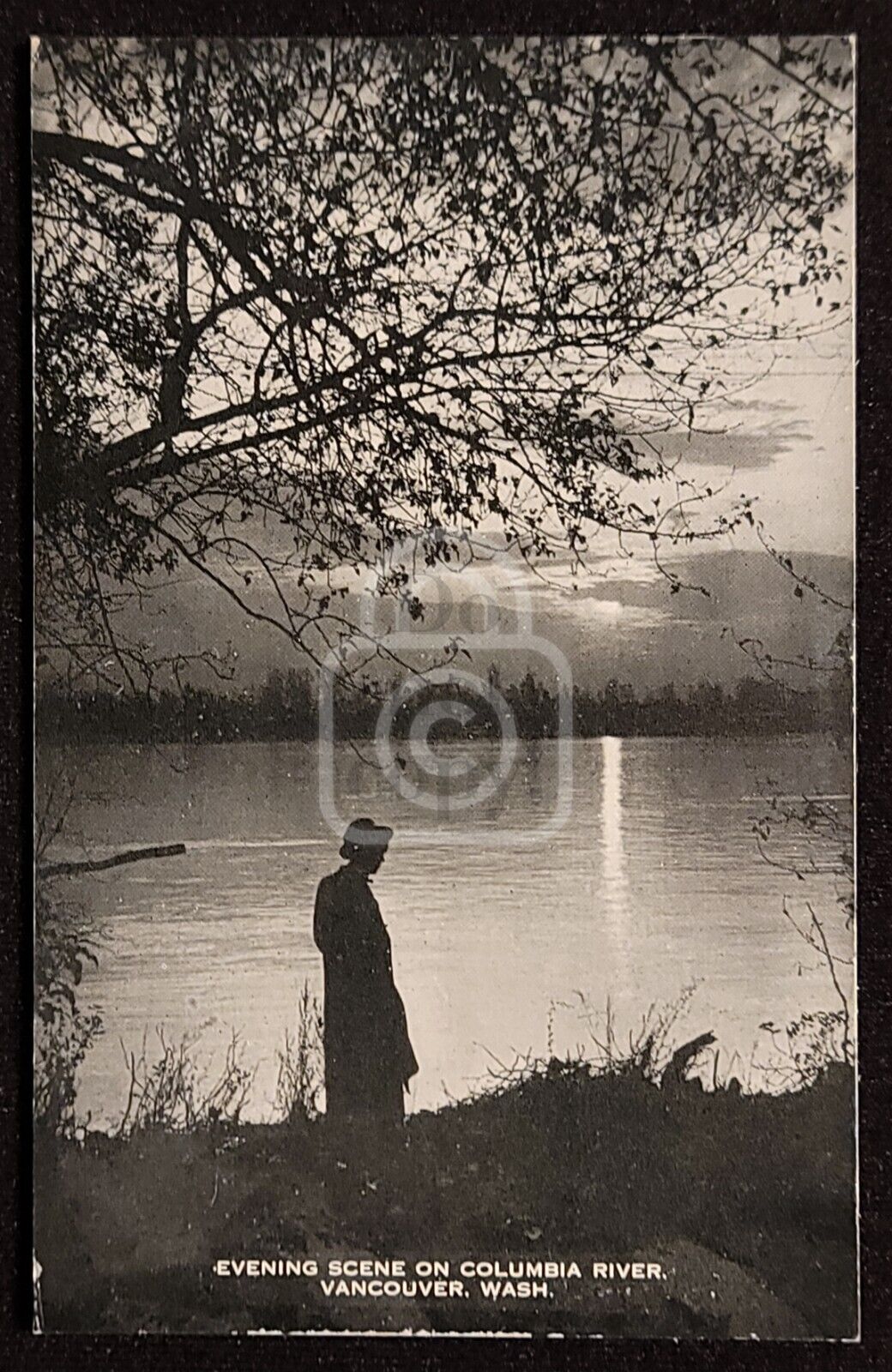 Early Postcard of Evening on Columbia River. Vancouver, Washington. C 1910\'s 