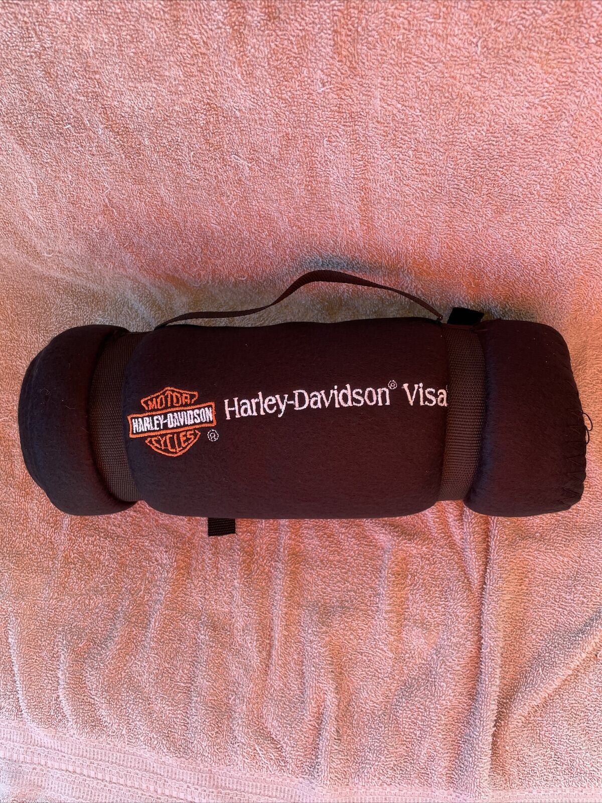 Harley Davidson Visa Fleece Throw Blanket 48x60 - new in original packaging (48)
