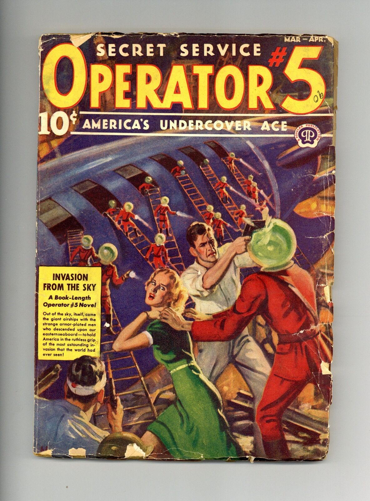Operator #5 Pulp Mar 1939 Vol. 11 #4 VG