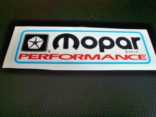 Vintage MOPAR Sticker Nice Size Sticker That Is: 10.25\