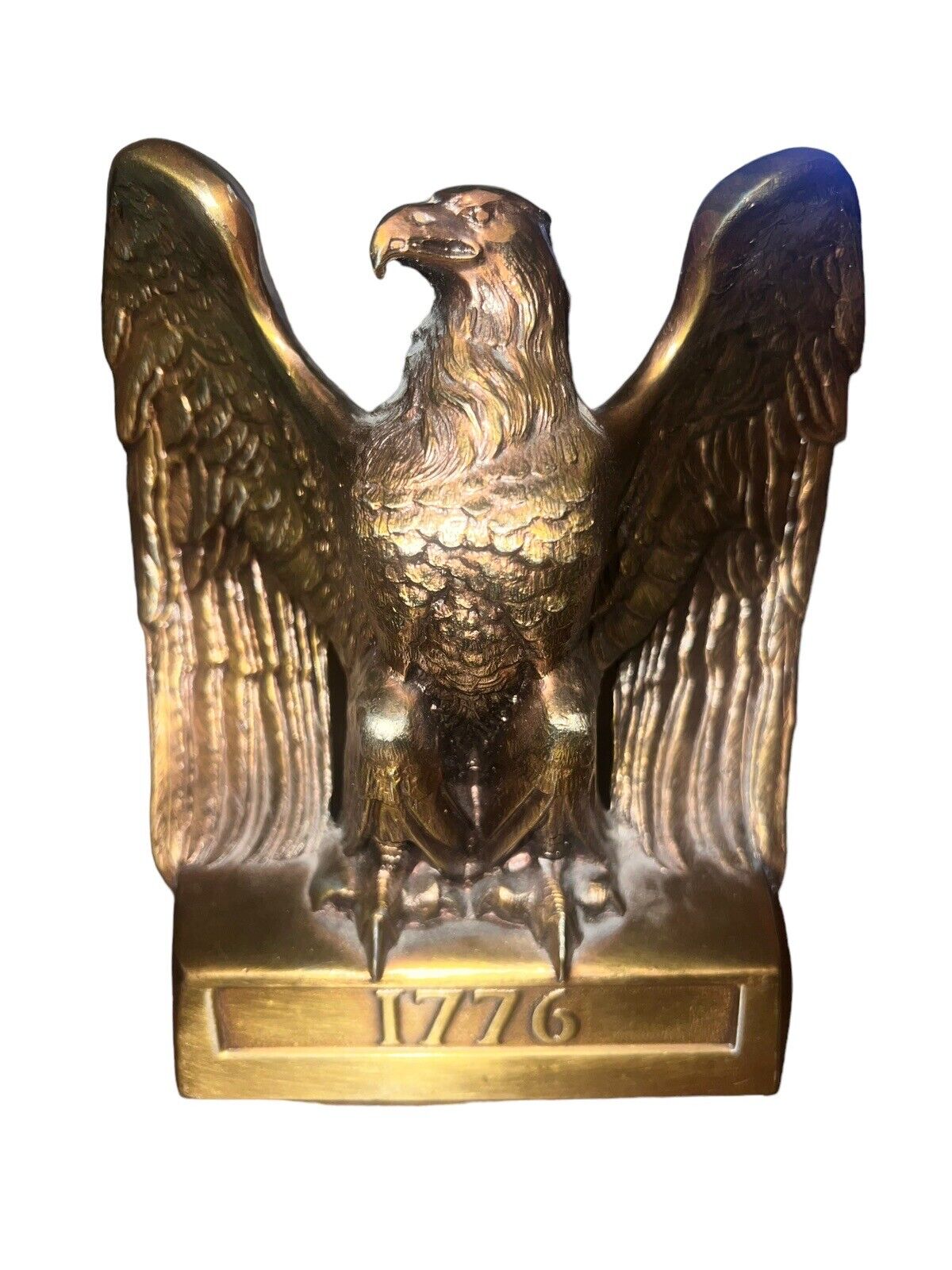 Vintage American Federal Brass Eagle Single Bookend PMC 114B