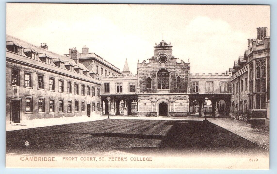CAMBRIDGE Front Court St. Peter\'s College ENGLAND UK Postcard