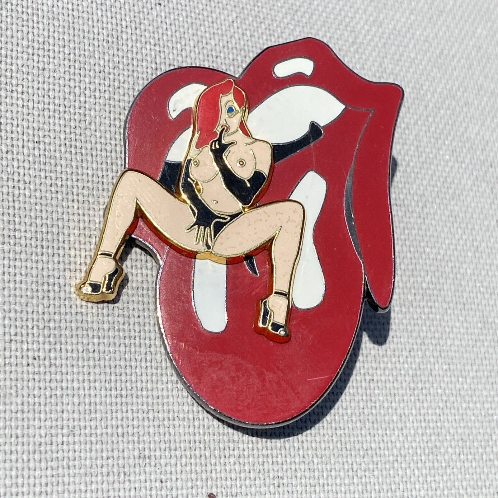 Jessica Rabbit Pin (with Rolling Stone Lips) Limited Edition