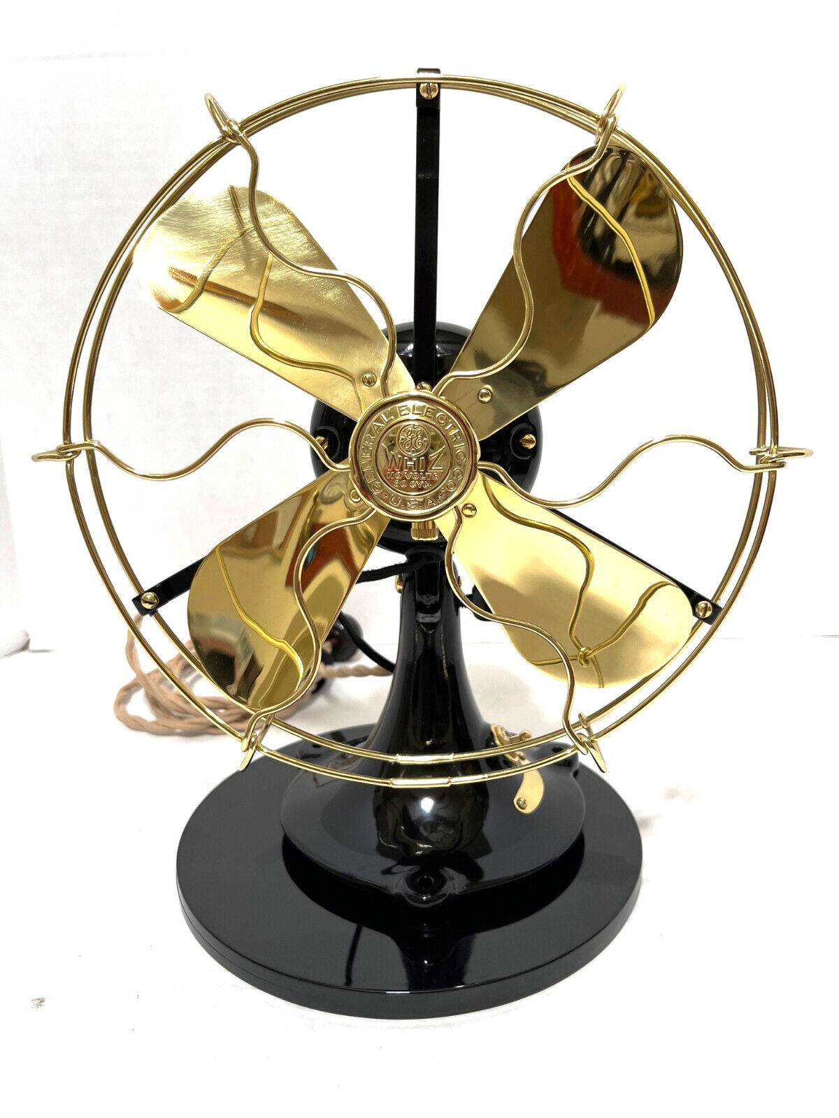 antique Vintage Collectible electric 1920s GE Custom Whiz Fan Brass Blade Redone