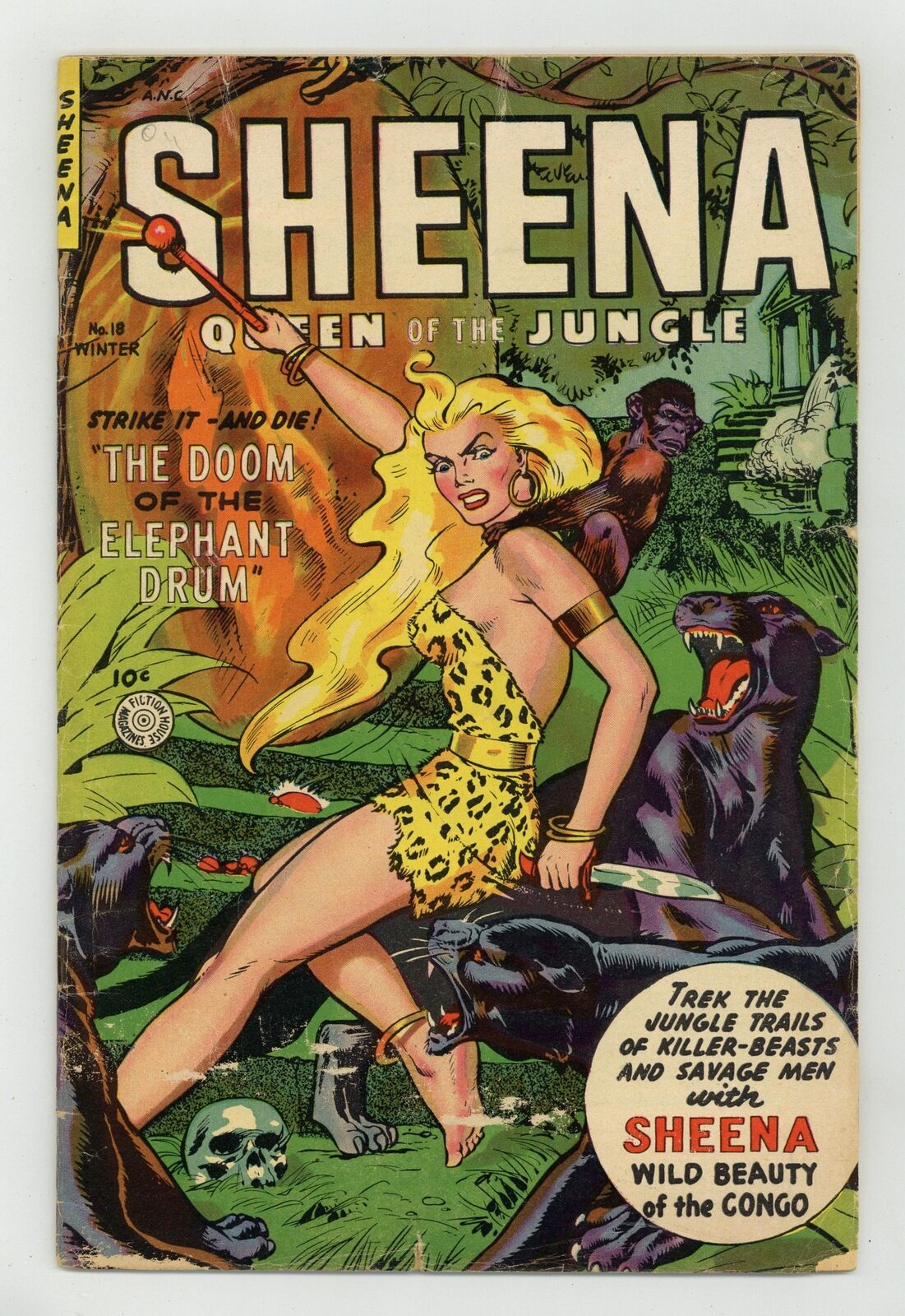 Sheena Queen of the Jungle #18 VG- 3.5 1953