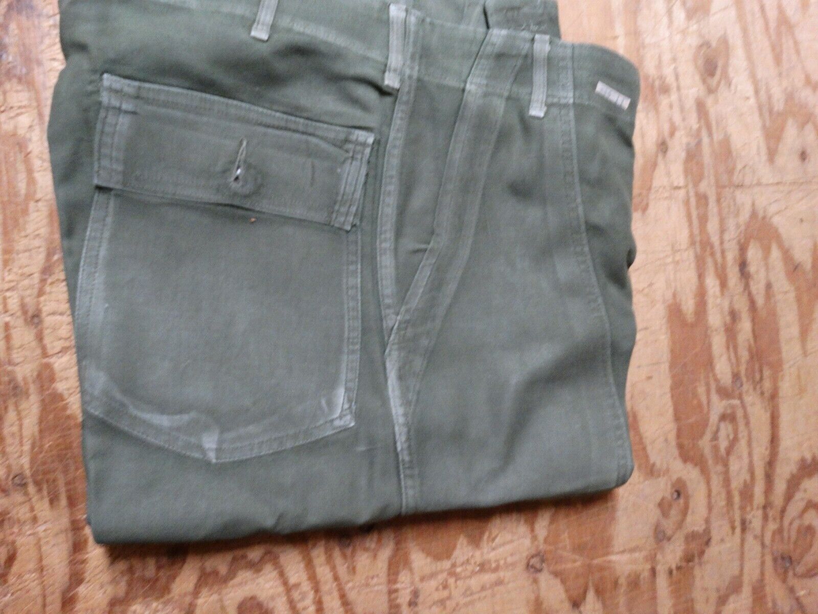 Vintage U.S. Military Trousers with Button Down Fly Size 31 x 30