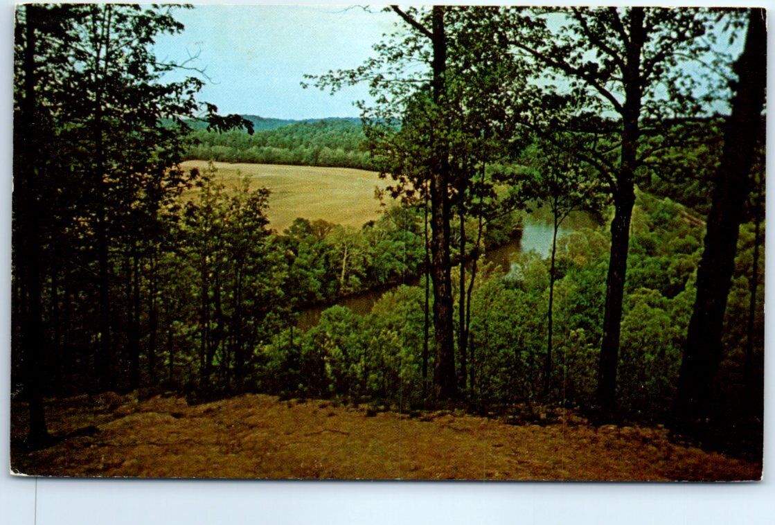 View of White River Seen from the Overlook - Martin County Near Shoals, Indiana