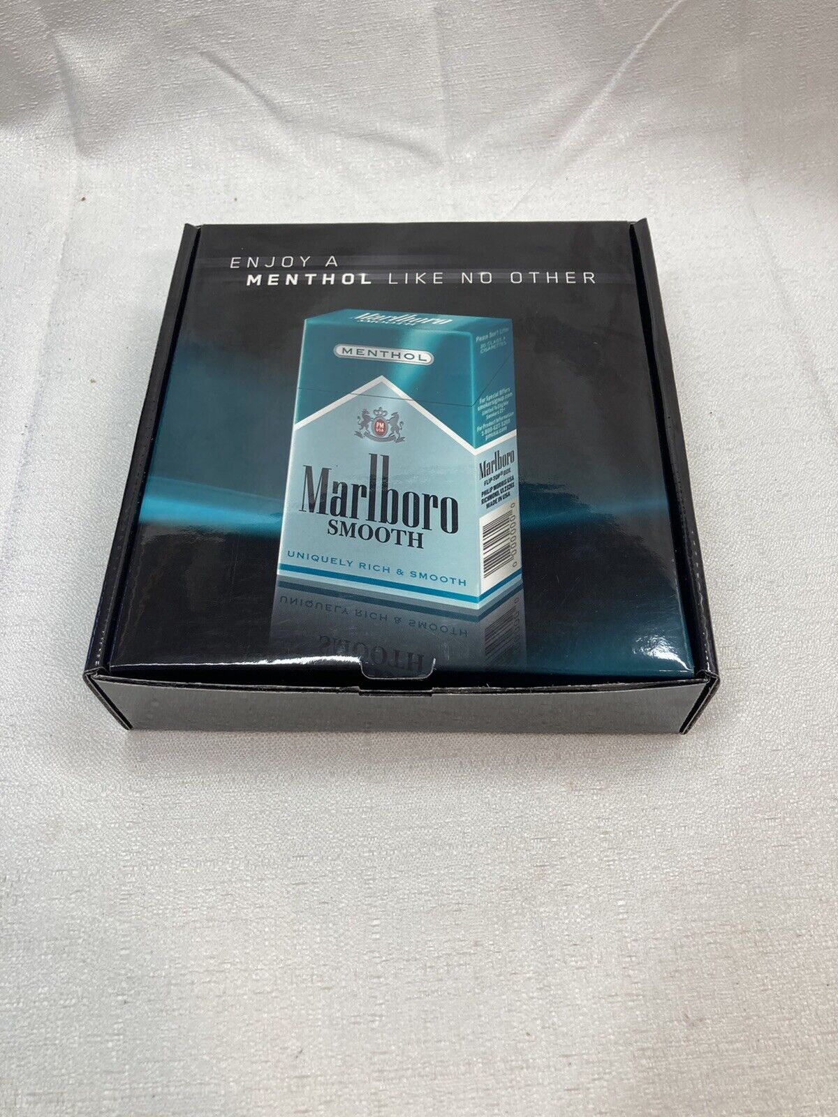 Collectible VINTAGE MARLBORO LIGHT PROMO ASHTRAY STAINLESS STEEL Menthol Smooth