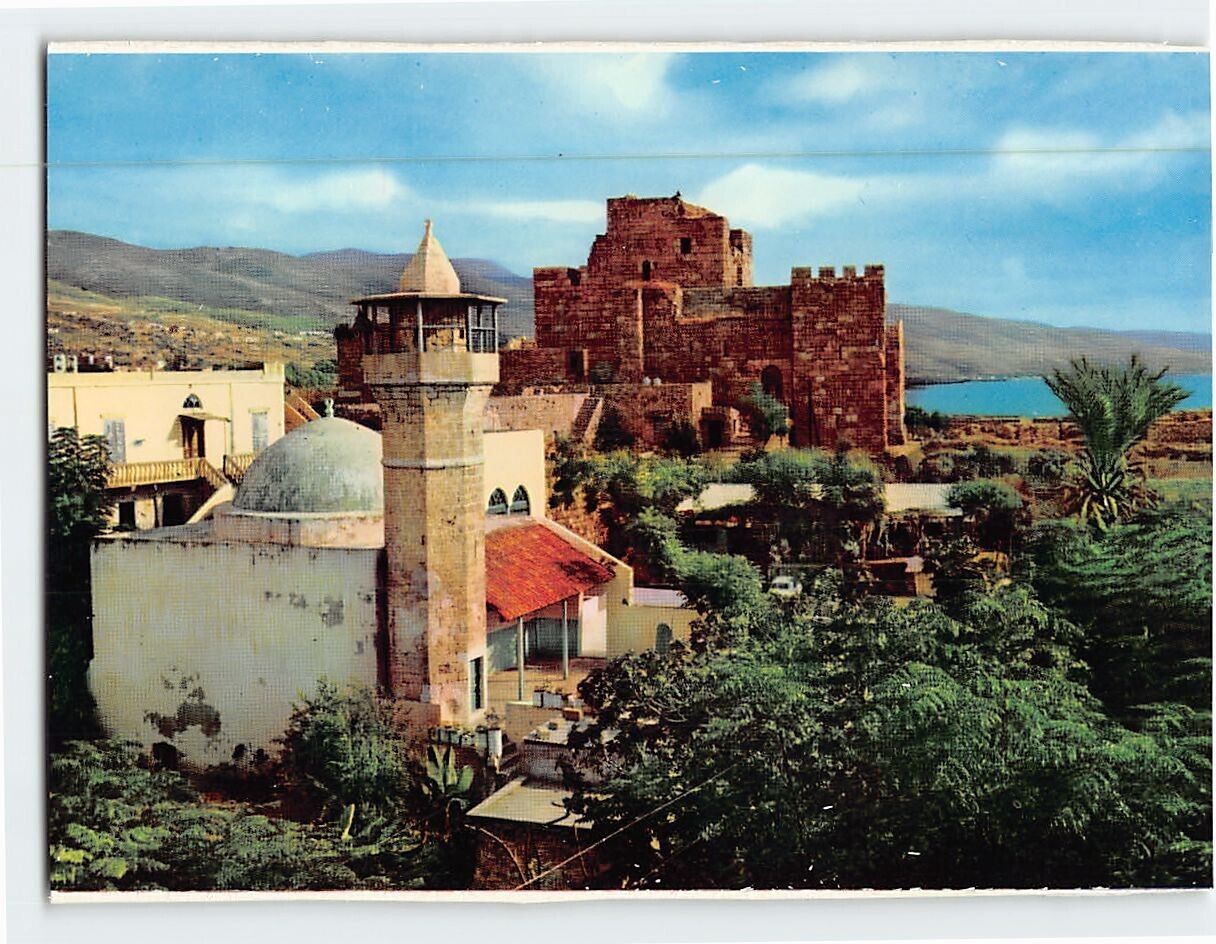 Postcard The Mosque and the Citadel Byblos Lebanon