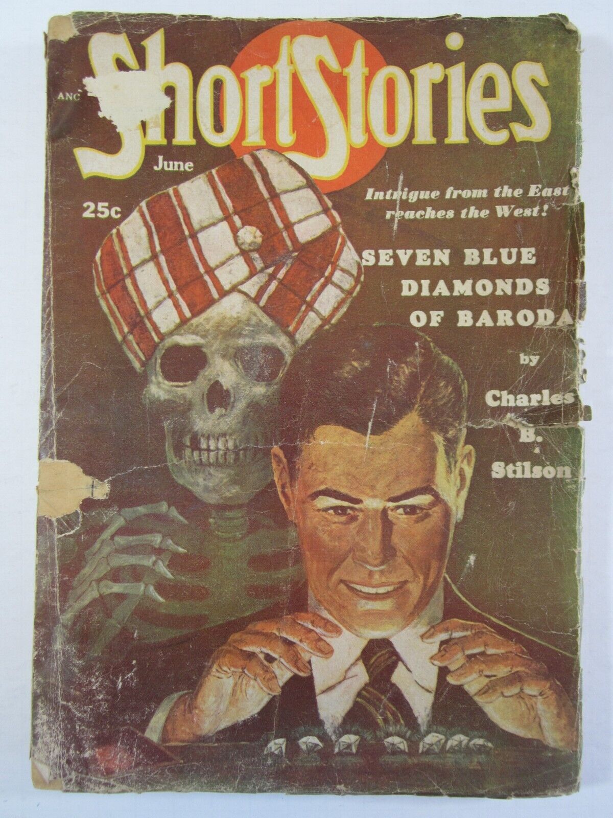 Short Stories June, 1952 GD- Great Waggener Skeleton Cover Pulp Magazine