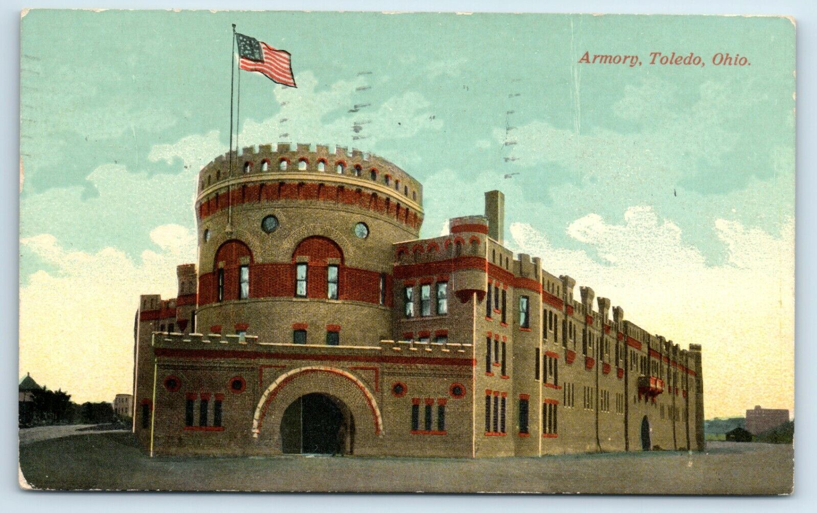 Postcard Armory, Toledo, Ohio 1911 J88