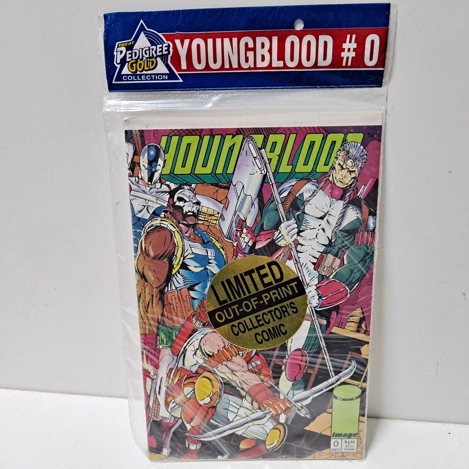 Pedigree Gold Youngblood #0 Sealed VF/NM Image Comics HTF Light Green Letters