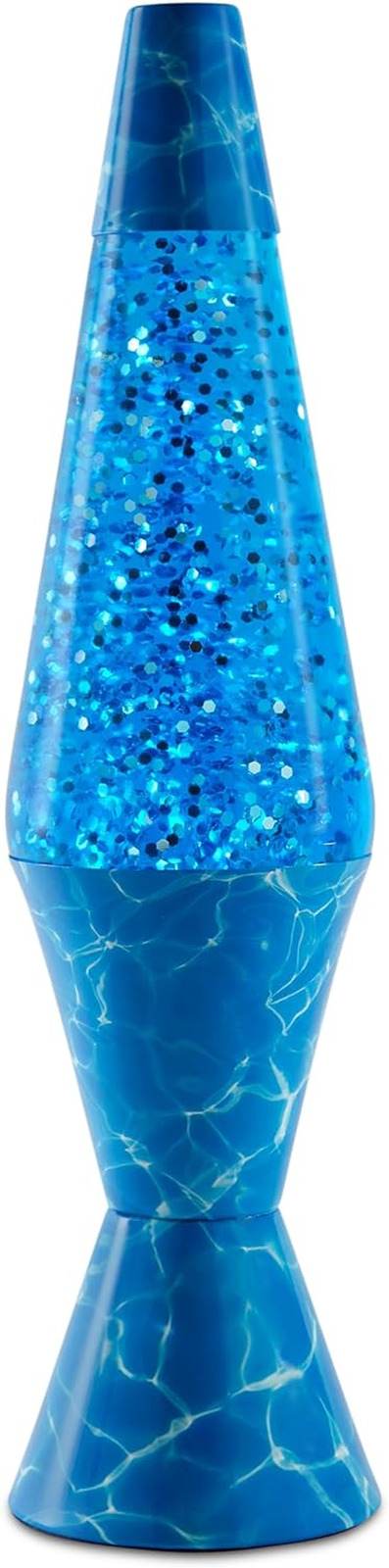 Blue Pool Floor Glitter Lava Lamp - 17 Inch | Blue Glitter Lava Lamp | Blue Liqu