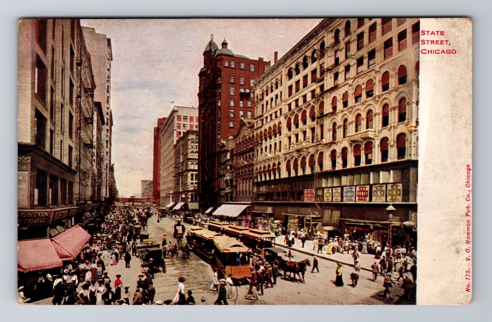Chicag0 IL-Illinois, State Street, Advertisement, Antique, Vintage Postcard