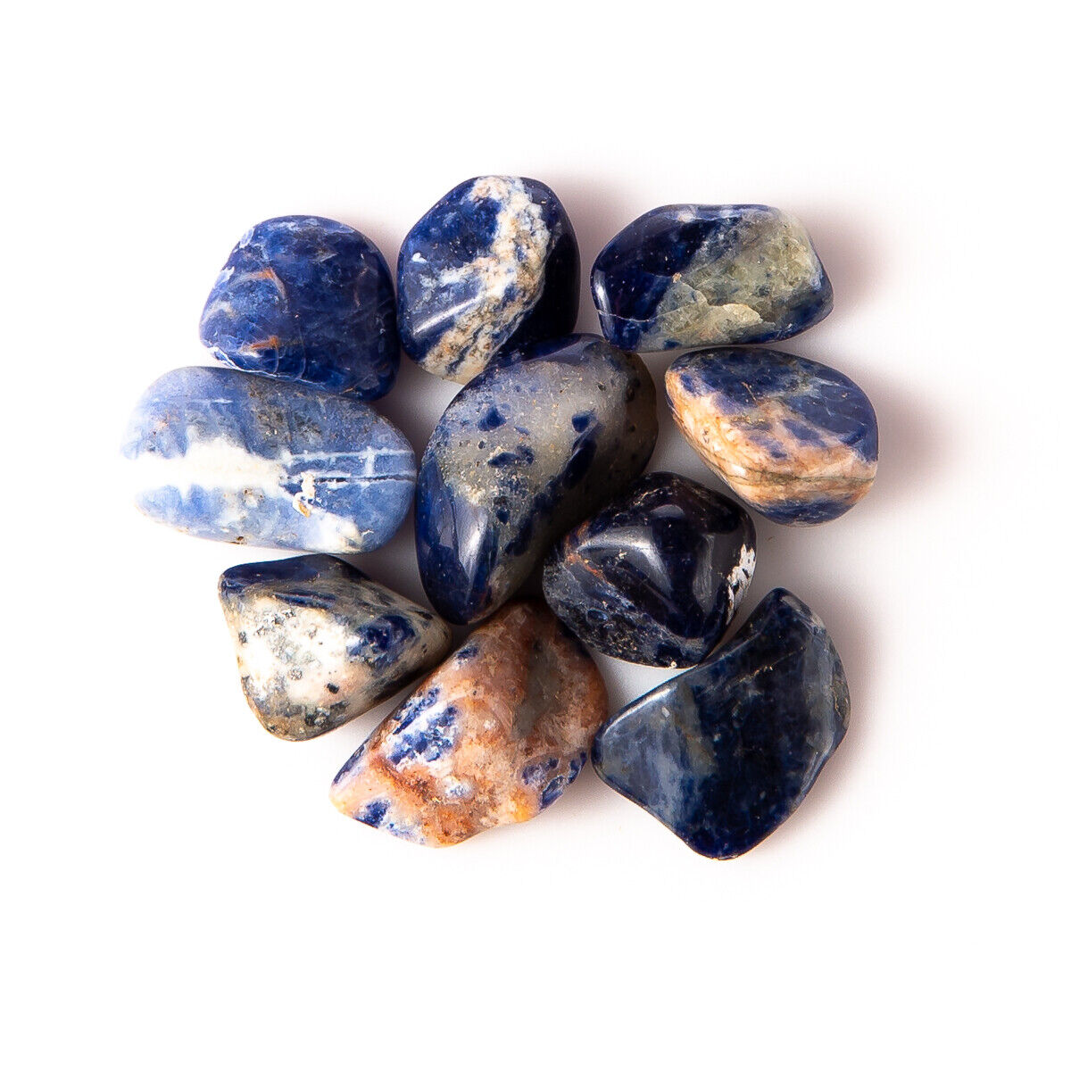 25g Tumbled Sodalite Quartz Gemstone Crystals 5-20 Stones Gem Rock Specimens