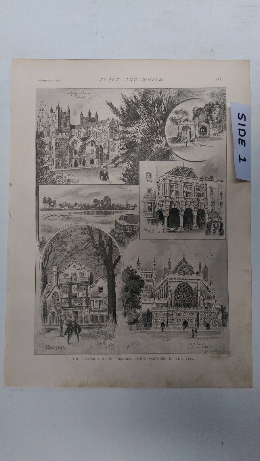 The Exeter Church Congress: Some Sketches: 1894 Black & White Magazine Pages
