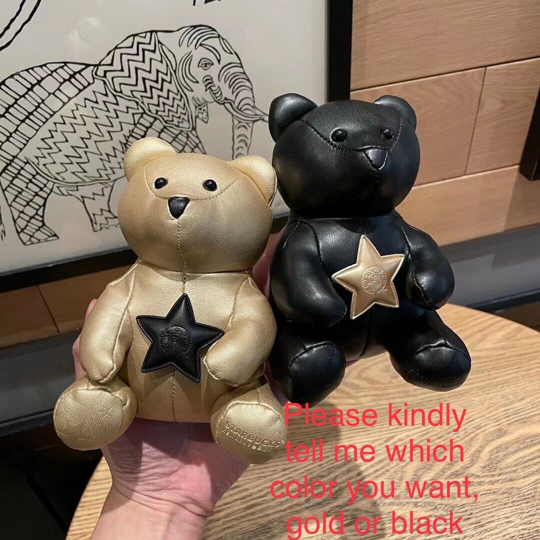 New Starbucks 2021 China Black Or Gold Bear Bag 1pc