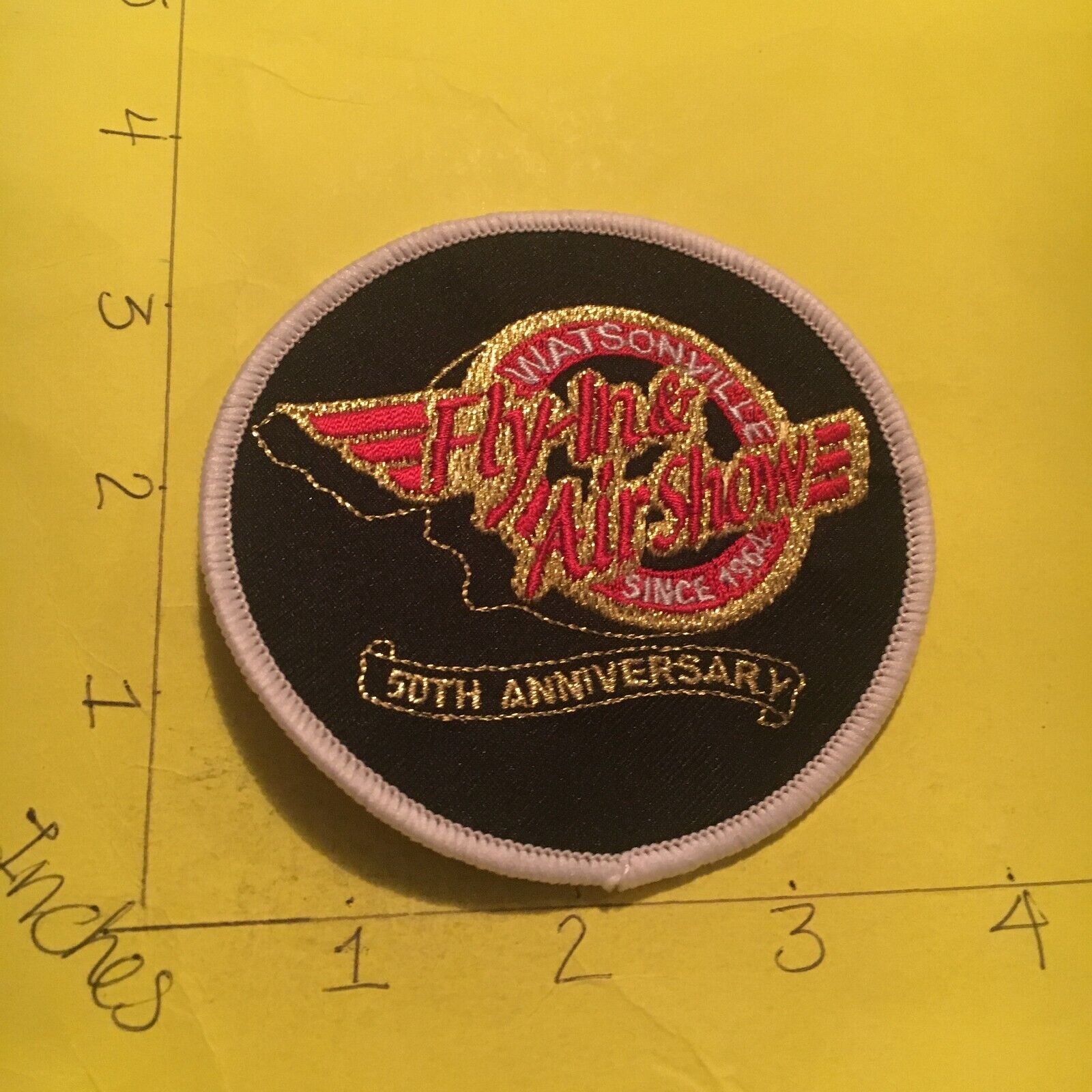 Watsonville California Fly-In & Air Show 50th Anniversary 2014 Patch 7/14/23