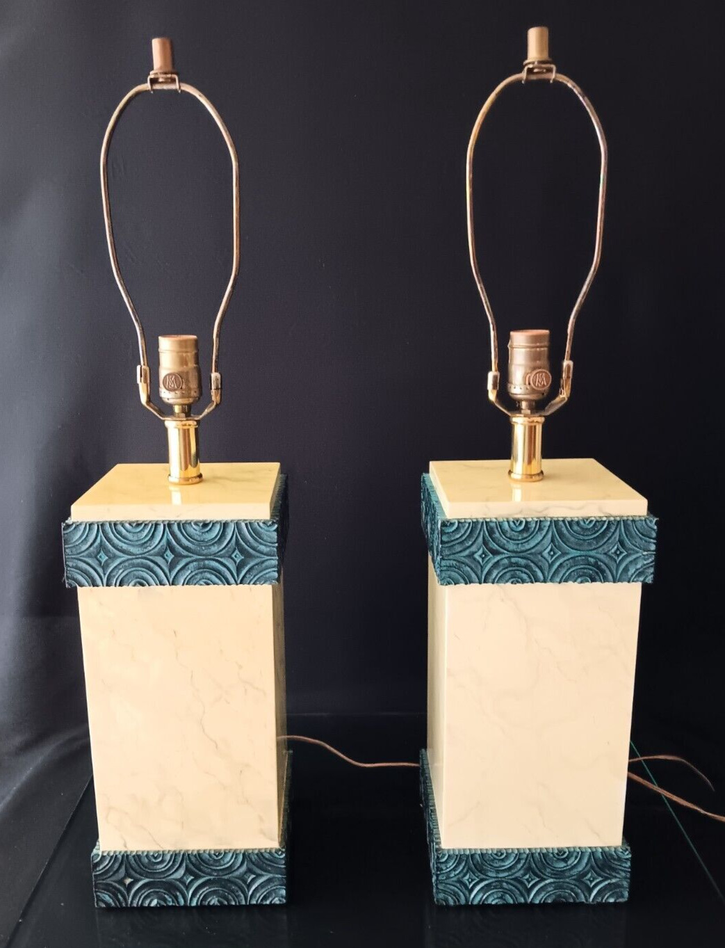 Maitland Smith Art Deco Lamps (Price is for the pair)