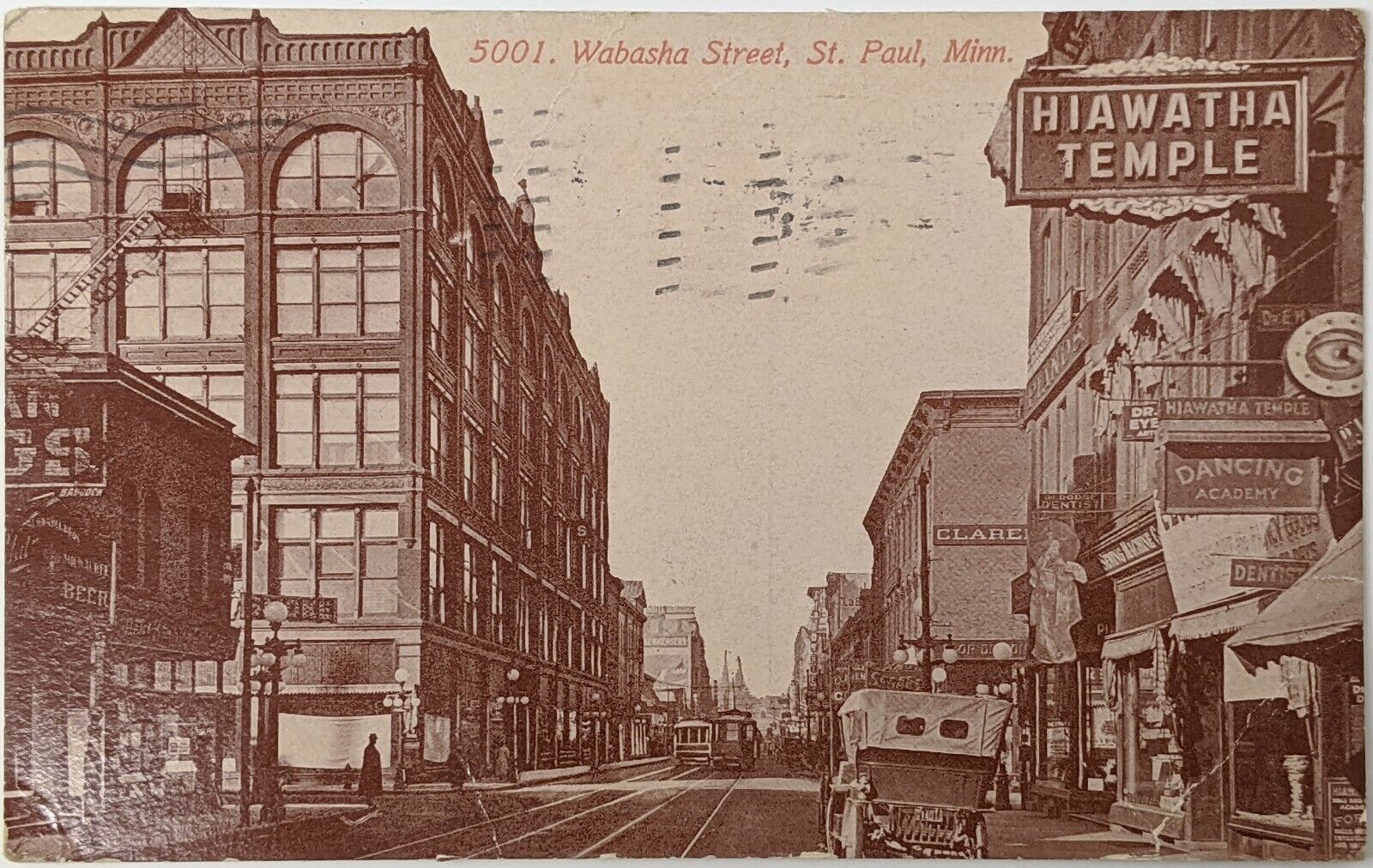 5001. Wabasha Street, St. Paul, Minn. Antique Postcard
