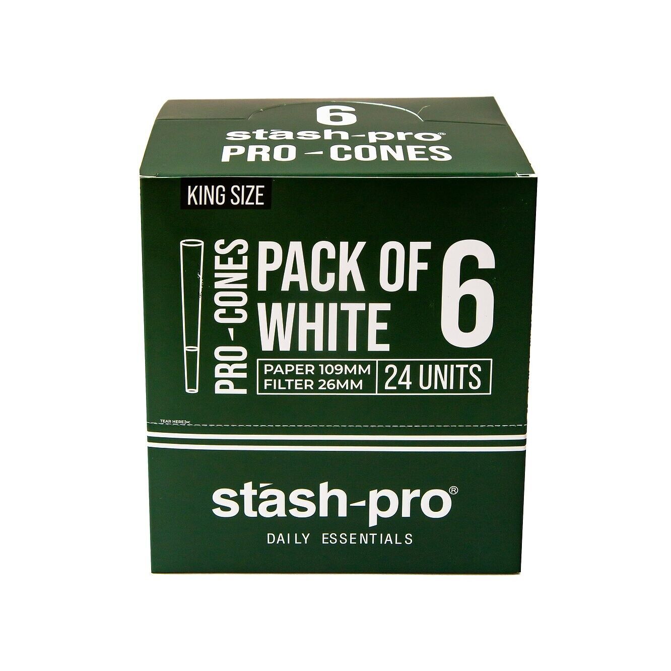 Stash Pro Classic King Size Pre-Rolled Cones 144 Pack