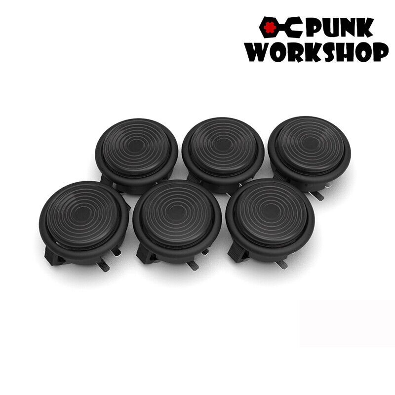 6pcs Arcade1up 30mm Mechanical Button & Built Cherry MX Switch for Cabinet MAME