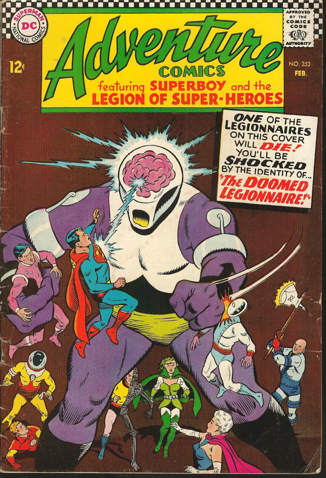 Adventure Comics #353 Superboy and the Legion of Super-Heroes