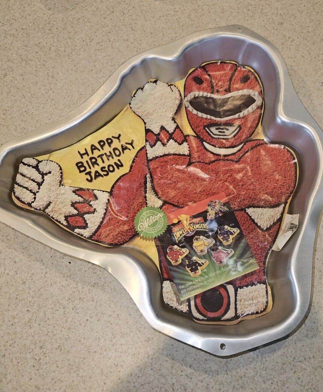 Vintage 1994 Wilton Mighty Morphin Power Rangers Cake Pan