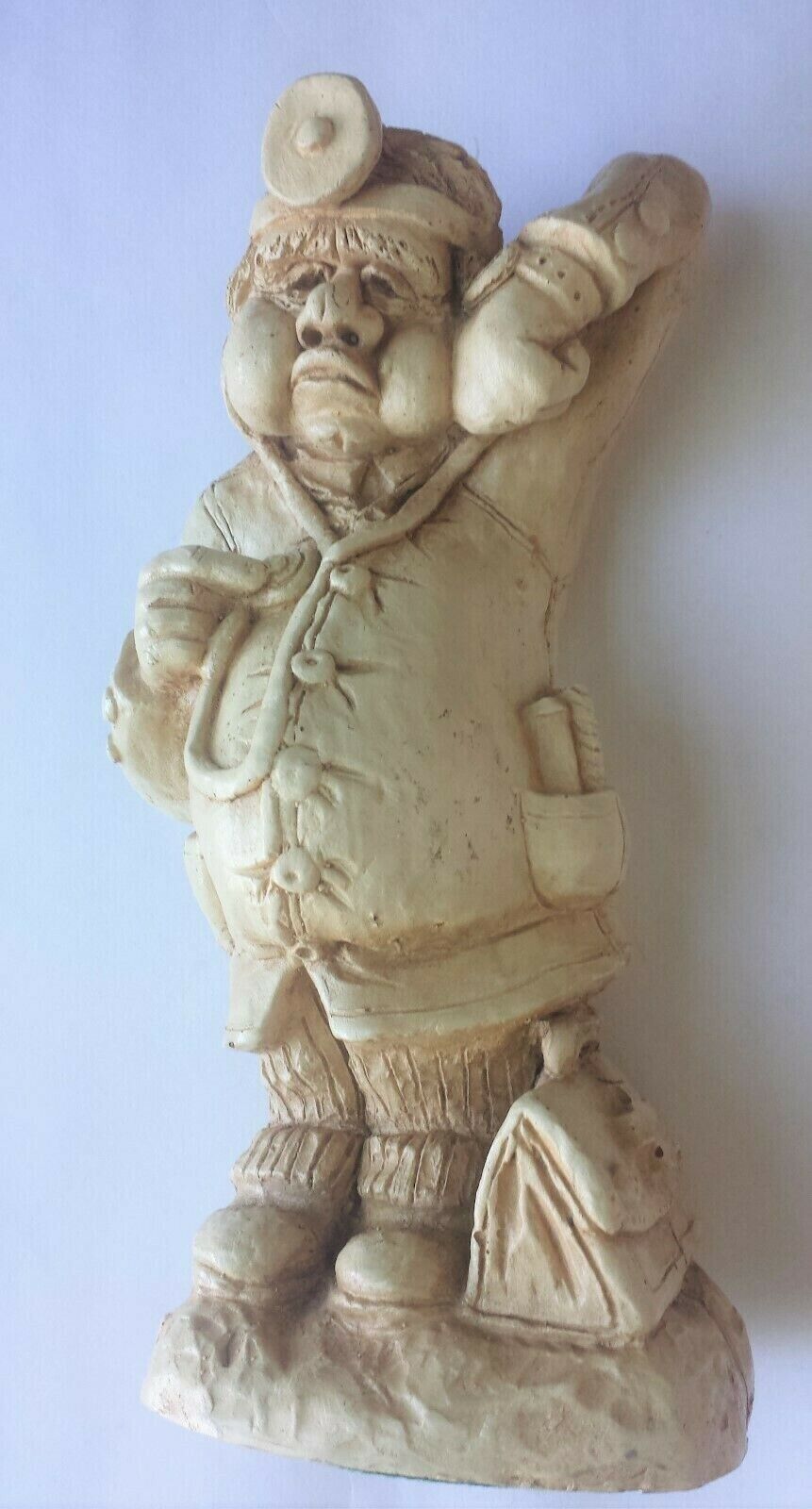 Grumpy Doctor Stethoscope Vintage Resin Statue Figurine ~ 1974 One Potato Two 
