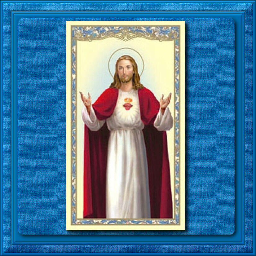 Anima Christi Our Lord Jesus Christ Sacred Heart Catholic Holy Prayer Card ✝️