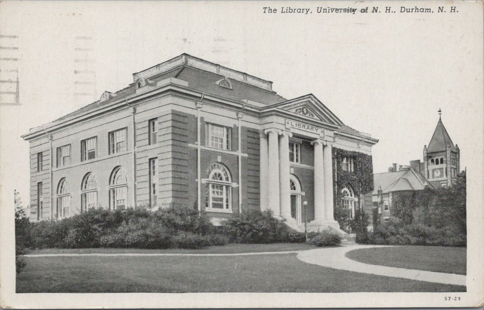 Postcard The Library University of NH Durham NH 