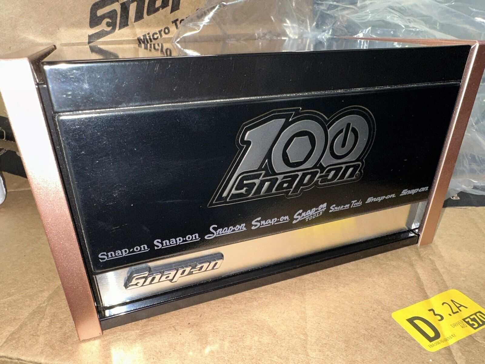 Snap-on 100th Anniversary Upper Top Micro Chest Box Black KMC923AWFJ