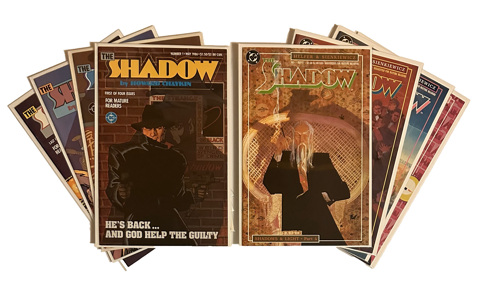 The Shadow (1986) 1-4, (1987) 1-4 DC Comics VF/NM +bags/boards