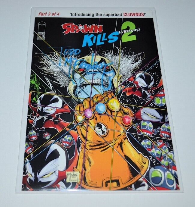 SPAWN KILLS EVERYONE 2 #3  Signed by TODD McFARLANE Autographed