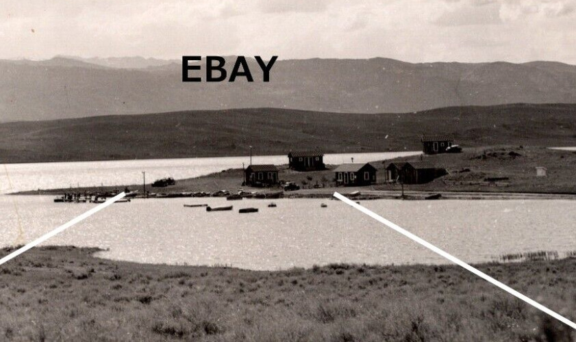 C 1926-1940s RPPC Postcard Seney Point Lake De Smet Buffalo WY Stephenson BW