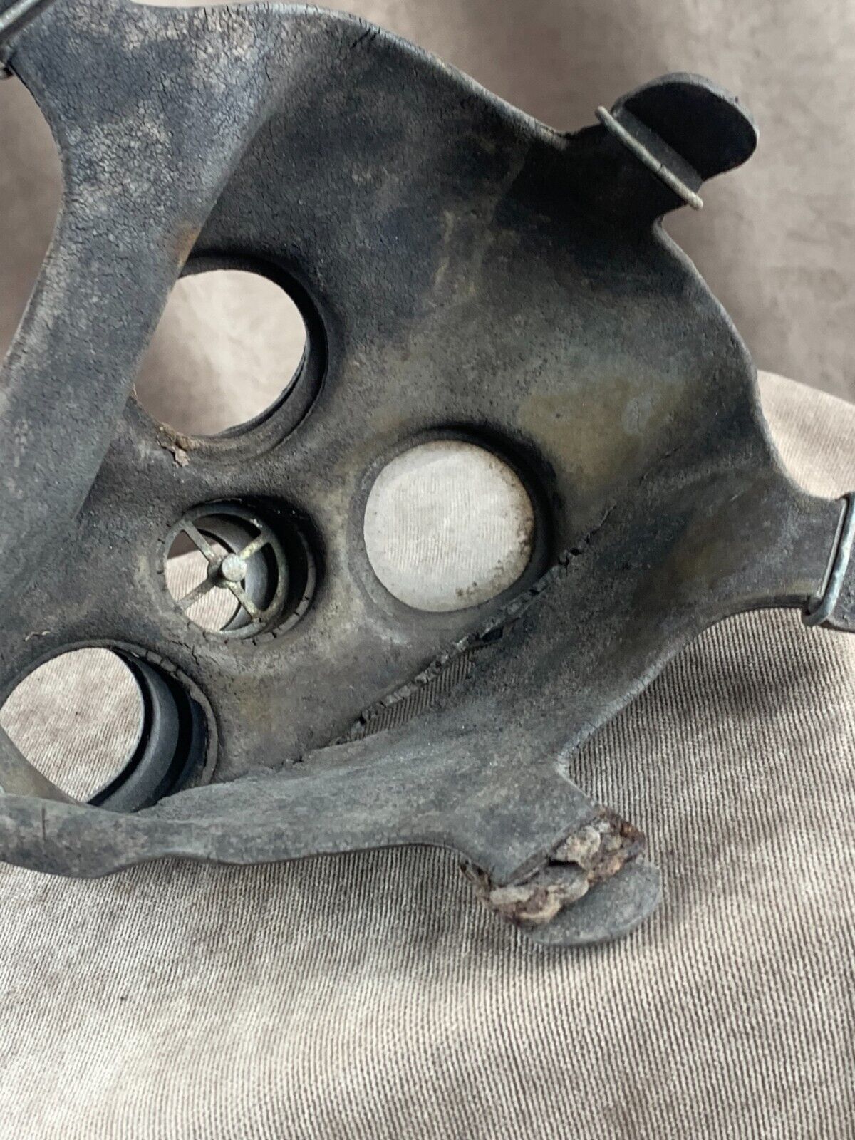 WWII. WW2. German gas mask. Wehrmacht.