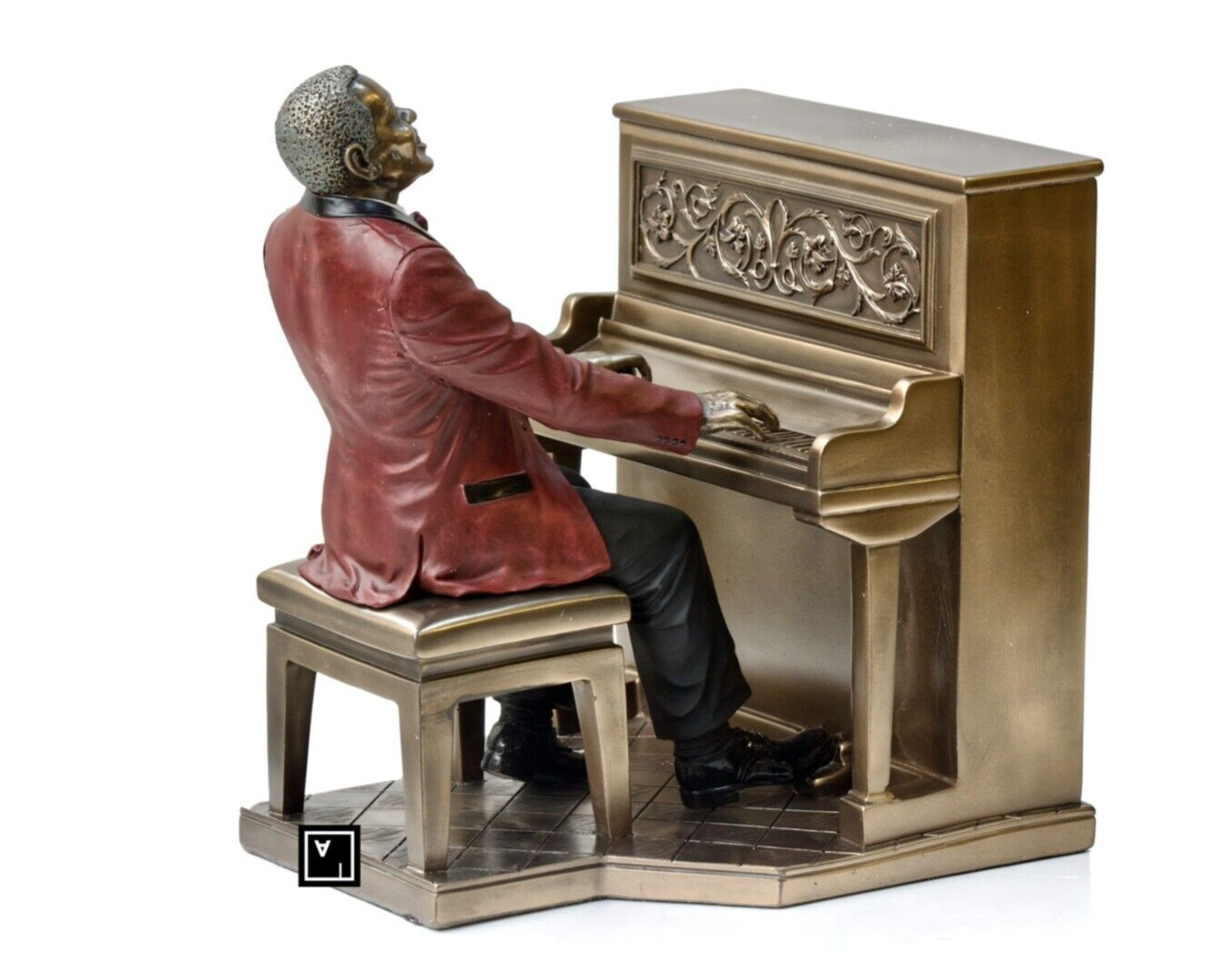 Musician Figurine. Jazz Band Pianist Statue.