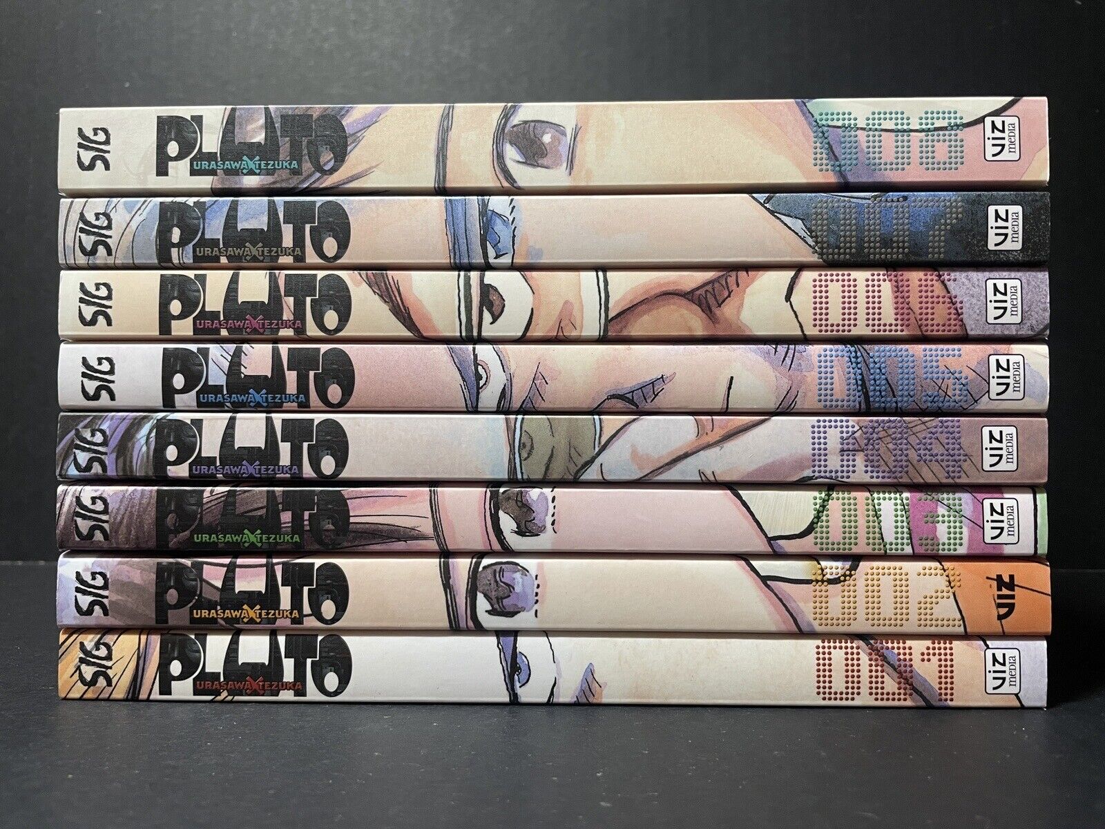 Pluto Manga Volumes 1-8 English Complete Set Brand New Authentic Viz Media