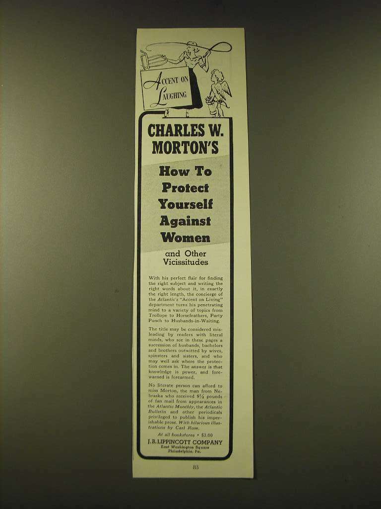 1951 J.B. Lippincott Ad - Charles W. Morton