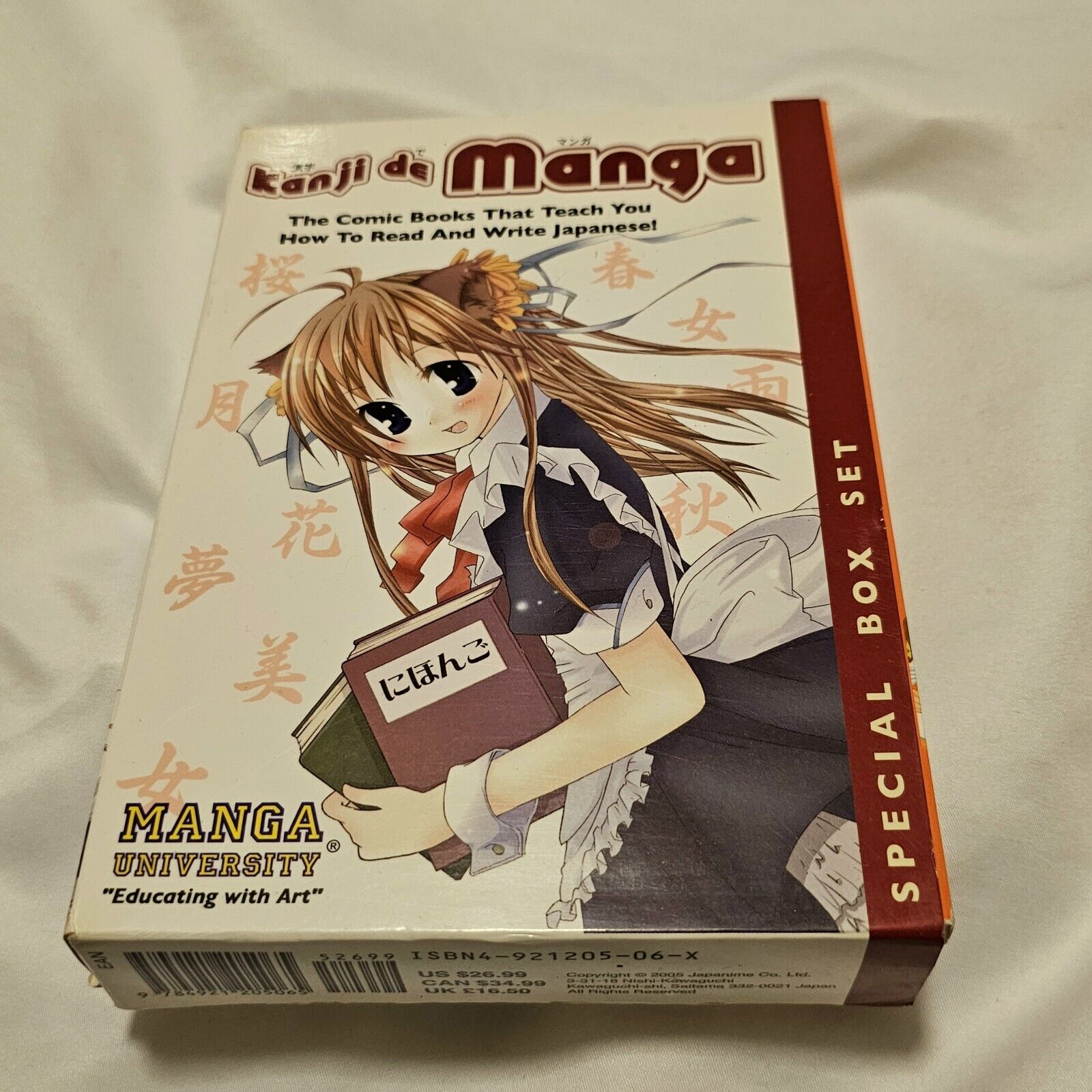 Kanji De Manga Comics Special Box Set Read Write Learn Japanese. Slipcover Flaws