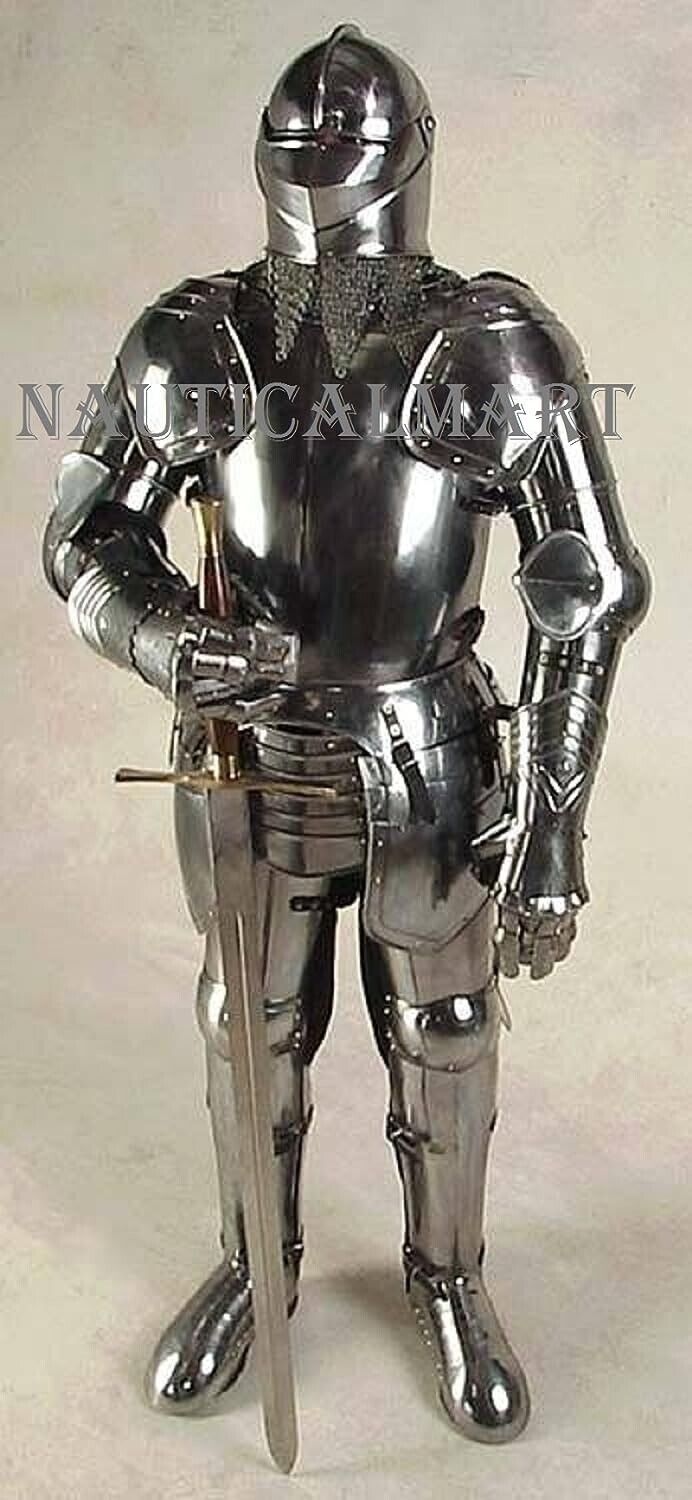 NauticalMart Medieval Knight Full Suit of Armor Combat Armor - Halloween