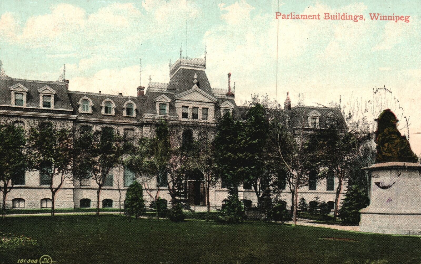 Vintage Postcard 1900's Parliament Buildings Winnipeg, Canada