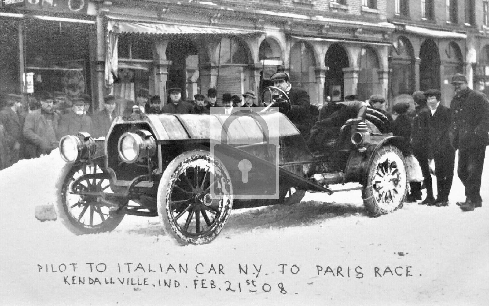 Italian Car New York To Paris Race Kendallville Indiana IN - 8x10 Reprint