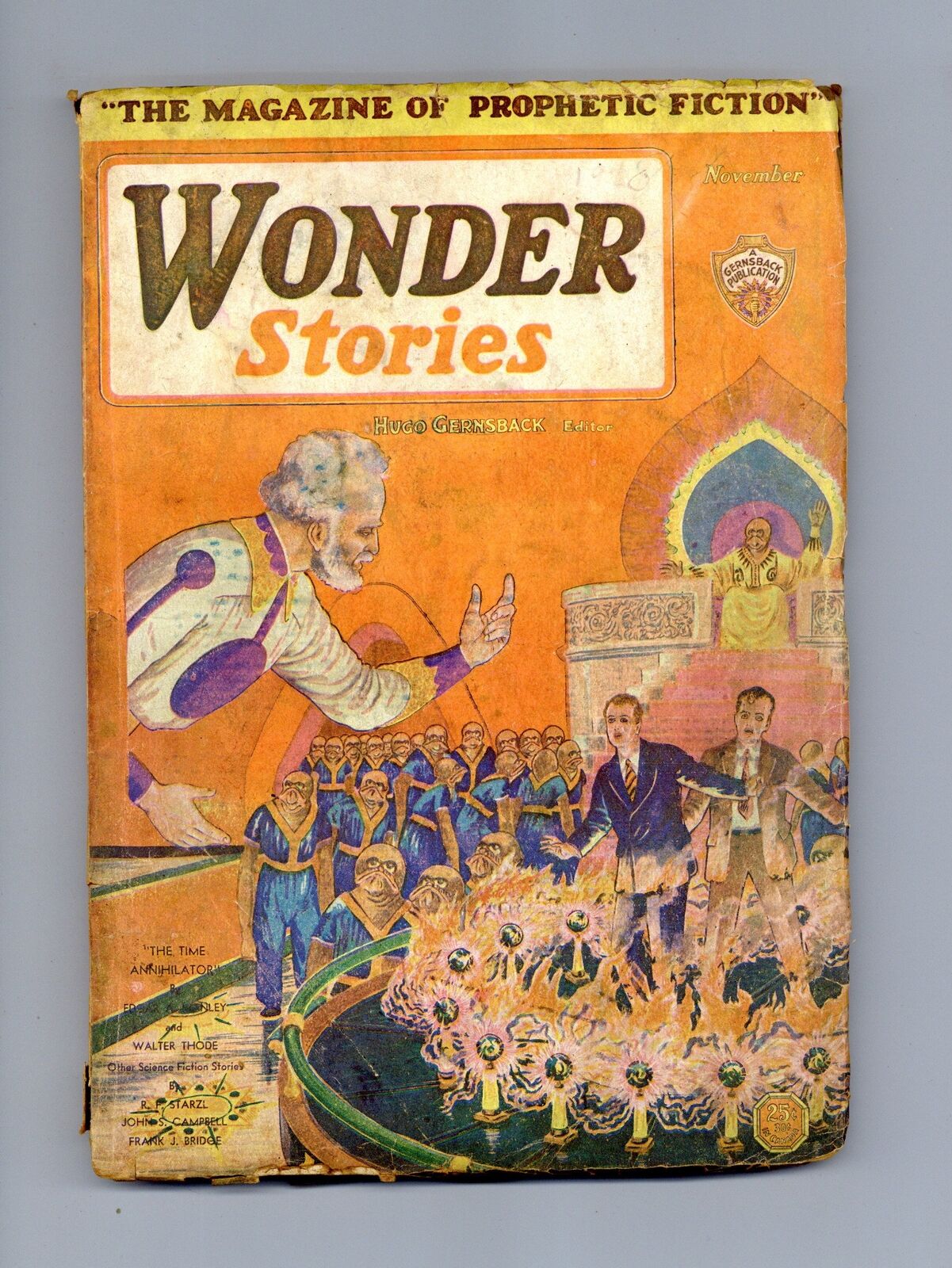 Wonder Stories Pulp 1st Series Nov 1930 Vol. 2 #6 GD