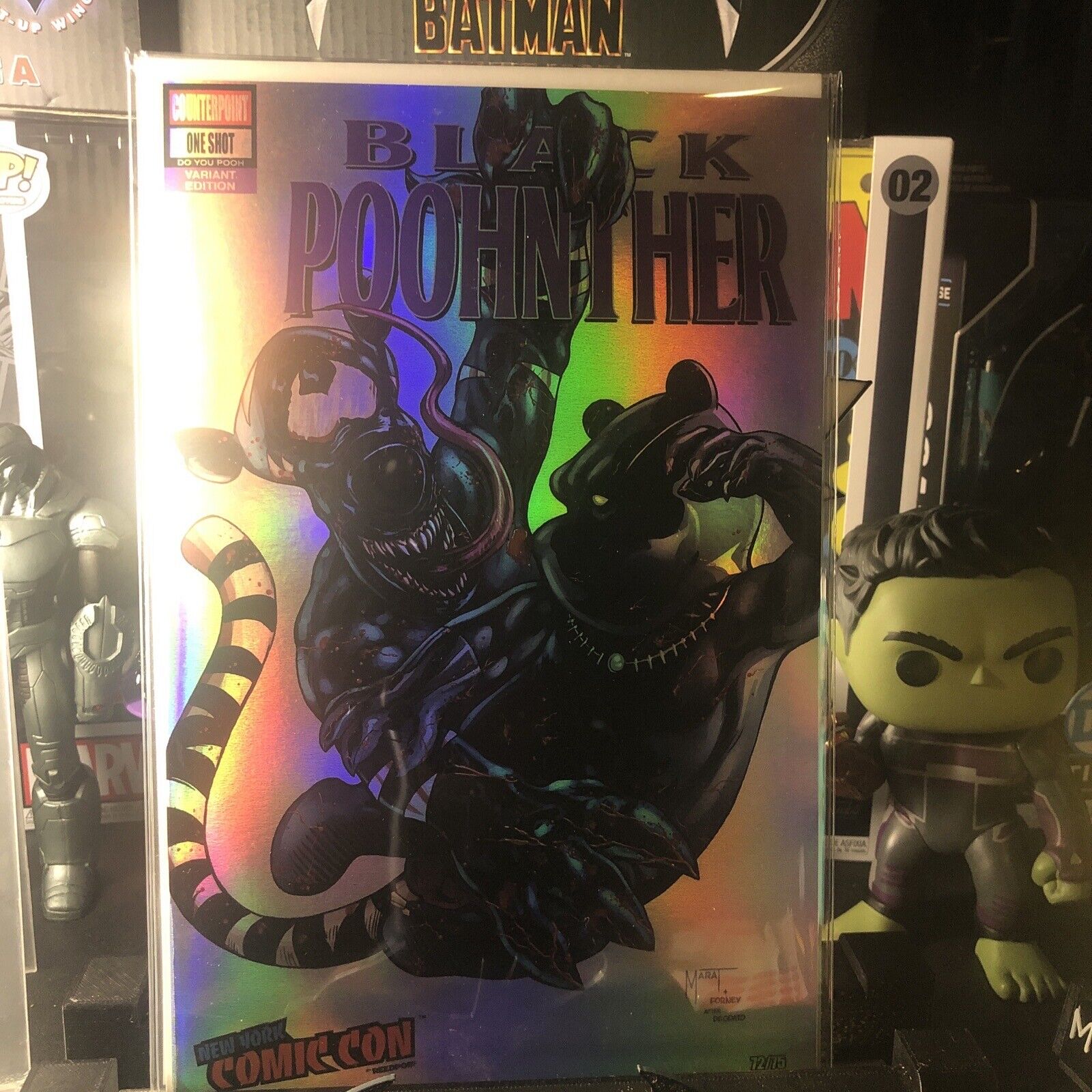 Do You Pooh - Black Poohnther - Foil - NYCC 2022 - Limited To 75 - Black Panther