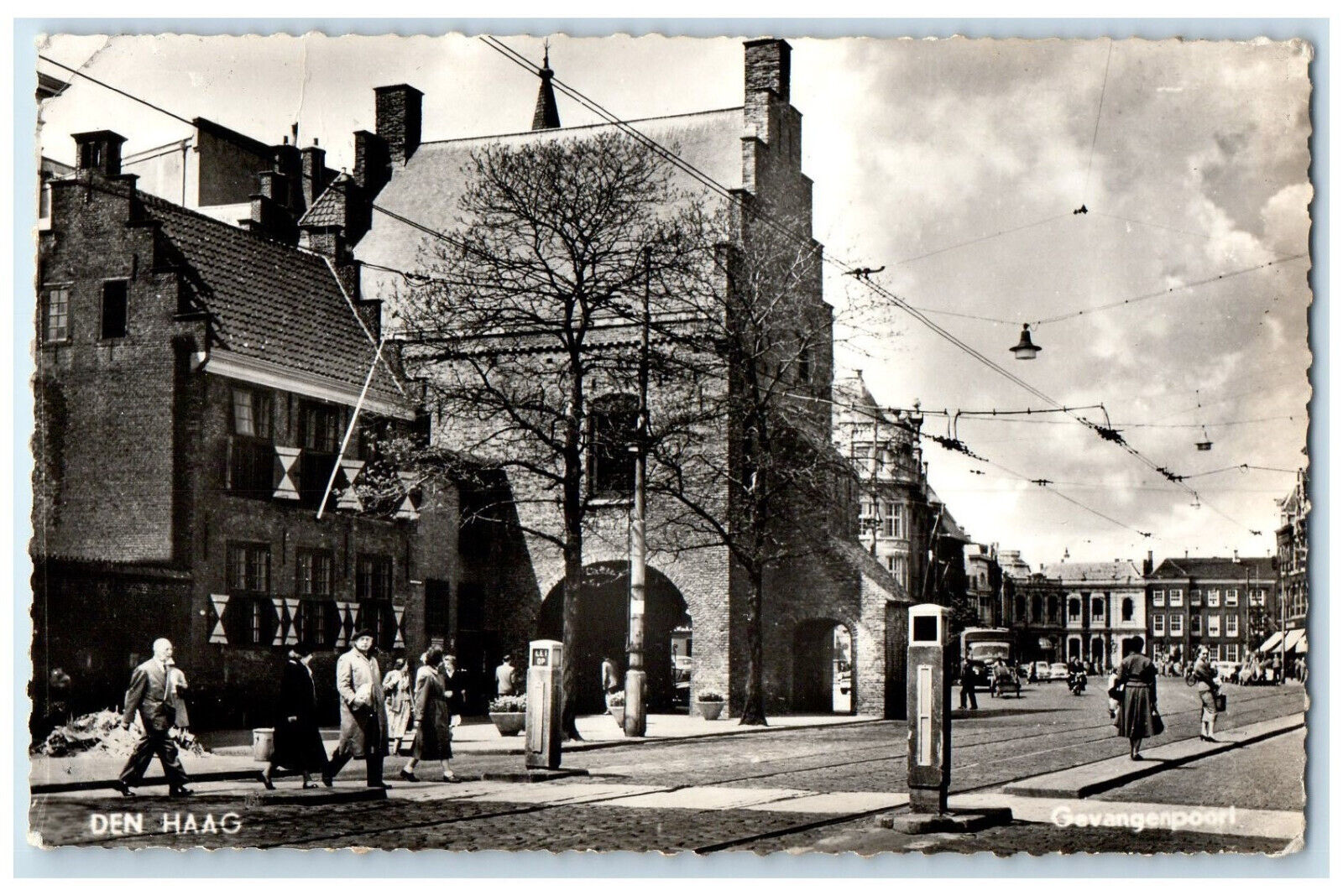 1961 Prison Gate The Hague Netherlands Posted Vintage RPPC Photo Postcard