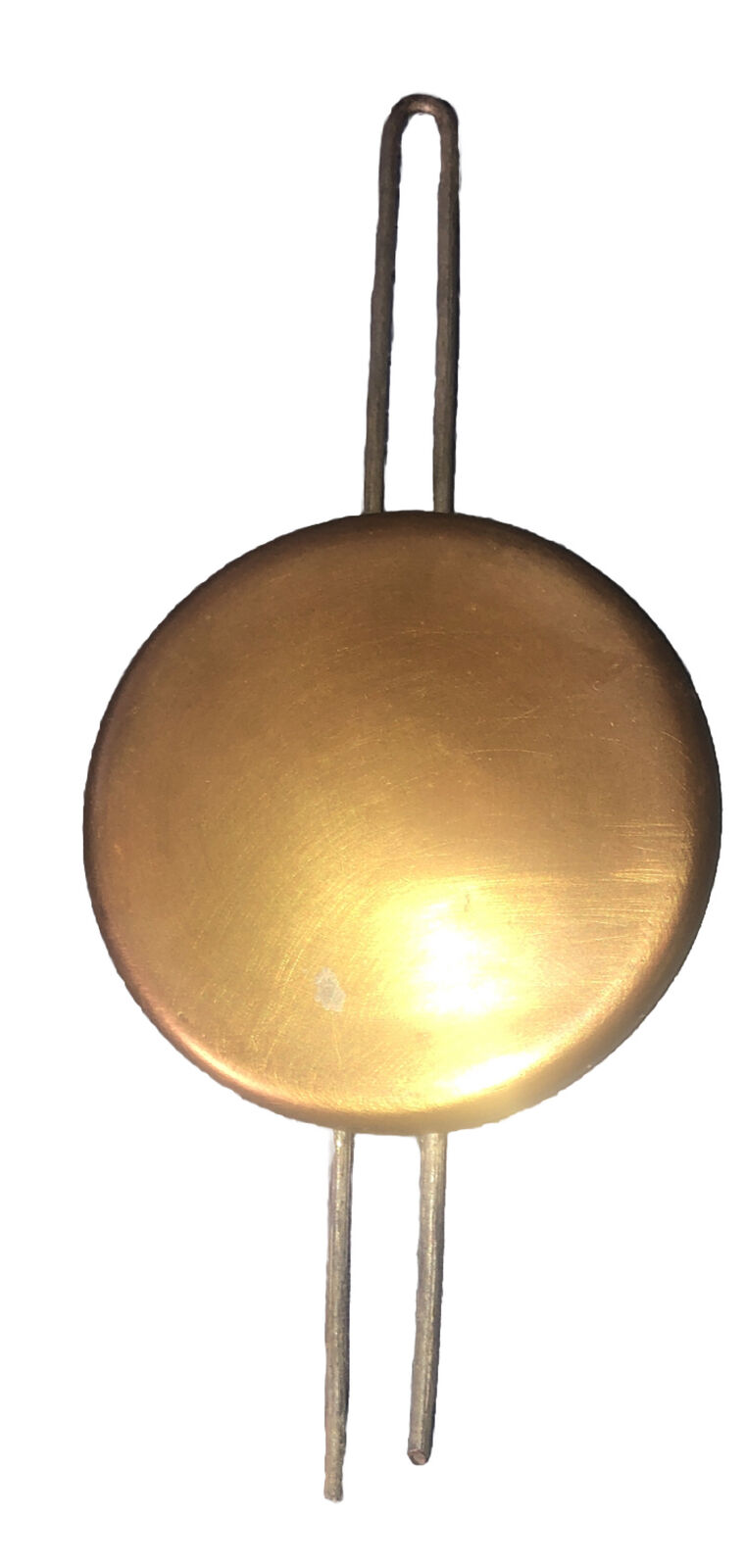 Antique-American- 3”Clock Pendulum Bob- Ca.1880-1920