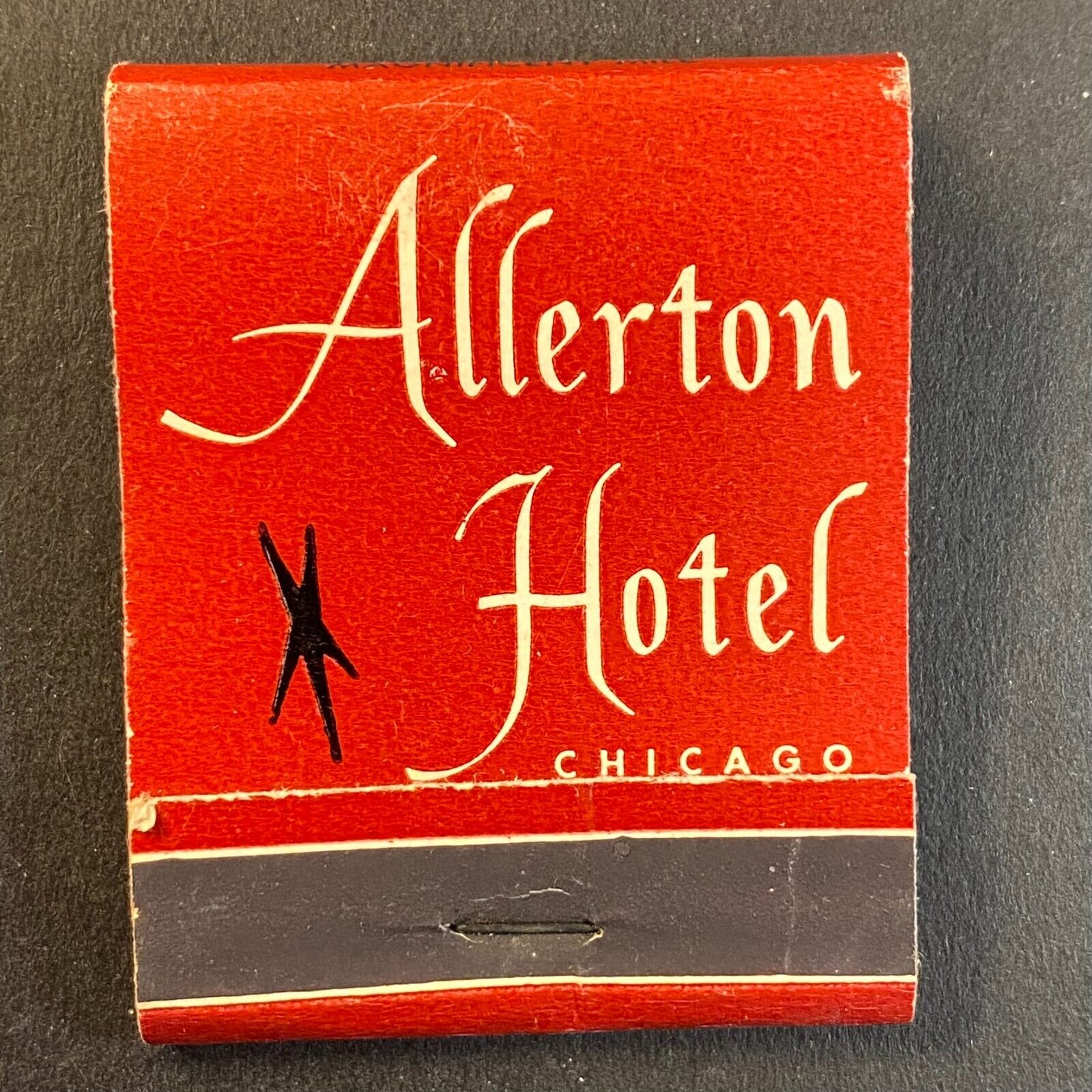 Allerton Hotel Chicago c1940\'s-50\'s Full Matchbook VGC Scarce